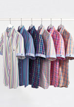Load image into Gallery viewer, Stripe Short Sleeve 'Portofino' Inspired Shirt (4300D)