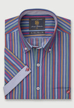Load image into Gallery viewer, Stripe Short Sleeve 'Portofino' Inspired Shirt (4300D)