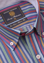 Load image into Gallery viewer, Stripe Short Sleeve 'Portofino' Inspired Shirt (4300D)