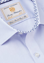 Load image into Gallery viewer, Plain Sky Blue Business Casual Long Sleeve Shirt (4366CR)