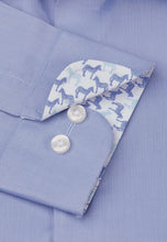 Load image into Gallery viewer, Plain Blue Business Casual Long Sleeve Shirt (4366HR)