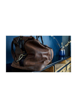 Load image into Gallery viewer, Marcus Leather Weekender Brown Bag