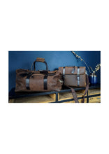 Load image into Gallery viewer, Marcus Leather Weekender Brown Bag