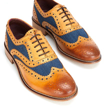 Load image into Gallery viewer, GATSBY Shoe by London Brogues - Blue Tweed