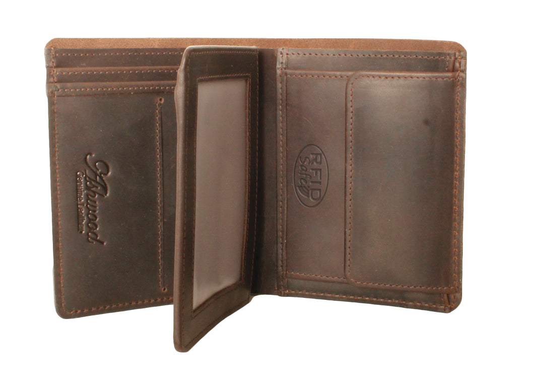 RFID Leather Wallet in Brown (1883)