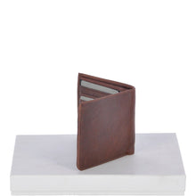 Load image into Gallery viewer, Cow Waxy Leather Classic 8 Card Bill-Fold Wallet Tan : 1551