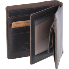 Load image into Gallery viewer, Leather Oily Hunter Wallet With ID And Coin Section Brown : 1884