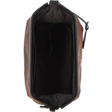 Load image into Gallery viewer, Leather Wash Bag Brown: LOU