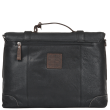 Load image into Gallery viewer, Leather Work Briefcase in Black
