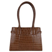 Load image into Gallery viewer, Cheltenham Two Section Leather Tote Bag (Tan)