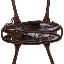 Load image into Gallery viewer, Cheltenham Two Section Leather Tote Bag (Tan)