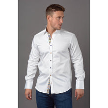 Load image into Gallery viewer, Claudio Lugli White Shirt with Coloured Trim