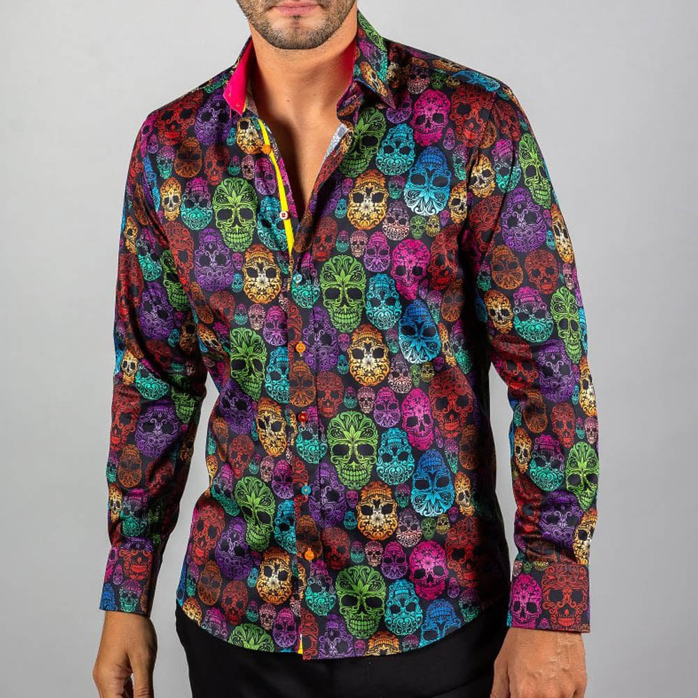 Claudio Lugli Multi-Colour Skull Shirt (CP6699)