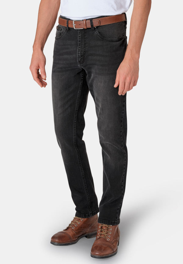 Boulder Tailored Fit Jeans - Charcoal