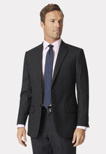 Load image into Gallery viewer, Epsom Grey Pinstripe Super 110's Suit