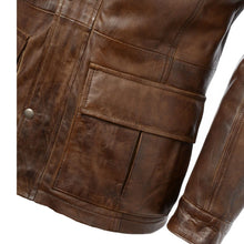 Load image into Gallery viewer, Bronte Leather Jacket - TImber
