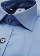 Load image into Gallery viewer, Alfie Long Sleeve Sky Blue Shirt by Marc Darcy