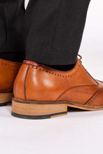 Load image into Gallery viewer, Carson Mid-Tan Wingtip Oxford Brogue by Marc Darcy