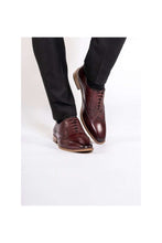 Load image into Gallery viewer, Marc Darcy Carson Wingtip Oxford Brogue Shoe in Bordo