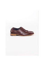 Load image into Gallery viewer, Marc Darcy Carson Wingtip Oxford Brogue Shoe in Bordo