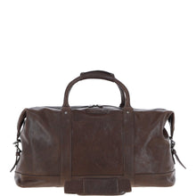 Load image into Gallery viewer, Men's Luxury Leather Weekend Holdall Brown: Austin