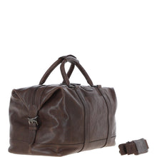 Load image into Gallery viewer, Men&#39;s Luxury Leather Weekend Holdall Brown: Austin
