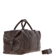 Load image into Gallery viewer, Men's Luxury Leather Weekend Holdall Brown: Austin