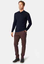 Load image into Gallery viewer, Plockton Extra Fine Merino 14 Gauge Long Sleeve Polo Shirt
