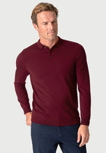 Load image into Gallery viewer, Plockton Extra Fine Merino 14 Gauge Long Sleeve Polo Shirt