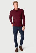 Load image into Gallery viewer, Plockton Extra Fine Merino 14 Gauge Long Sleeve Polo Shirt