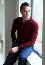 Load image into Gallery viewer, Plockton Extra Fine Merino 14 Gauge Long Sleeve Polo Shirt