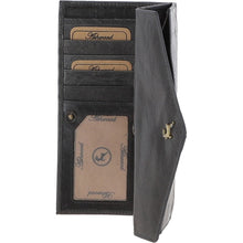 Load image into Gallery viewer, Gloucester Vintage Wash 12 Card Leather Purse (Grey)