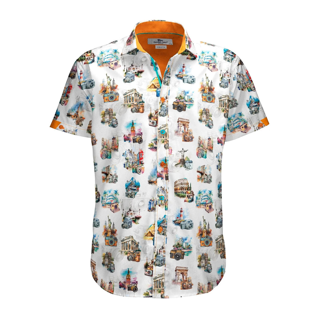 Claudio Lugli Travel Camera SS Shirt (CP6489)