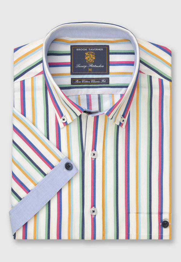 Stripe Short Sleeve 'Portofino' Inspired Shirt (4300C)