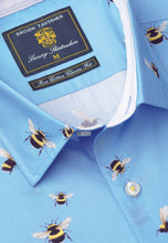 Load image into Gallery viewer, Regular Fit Bumble Bees Print Cotton Shirt
