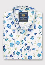 Load image into Gallery viewer, Tailored Fit Meadow Print Linen Cotton Shirt (4504AT)
