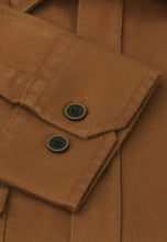 Load image into Gallery viewer, Regular Fit Camel Cotton Moleskin Shirt
