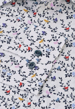 Load image into Gallery viewer, Tailored Fit White Bird Print Cotton Shirt
