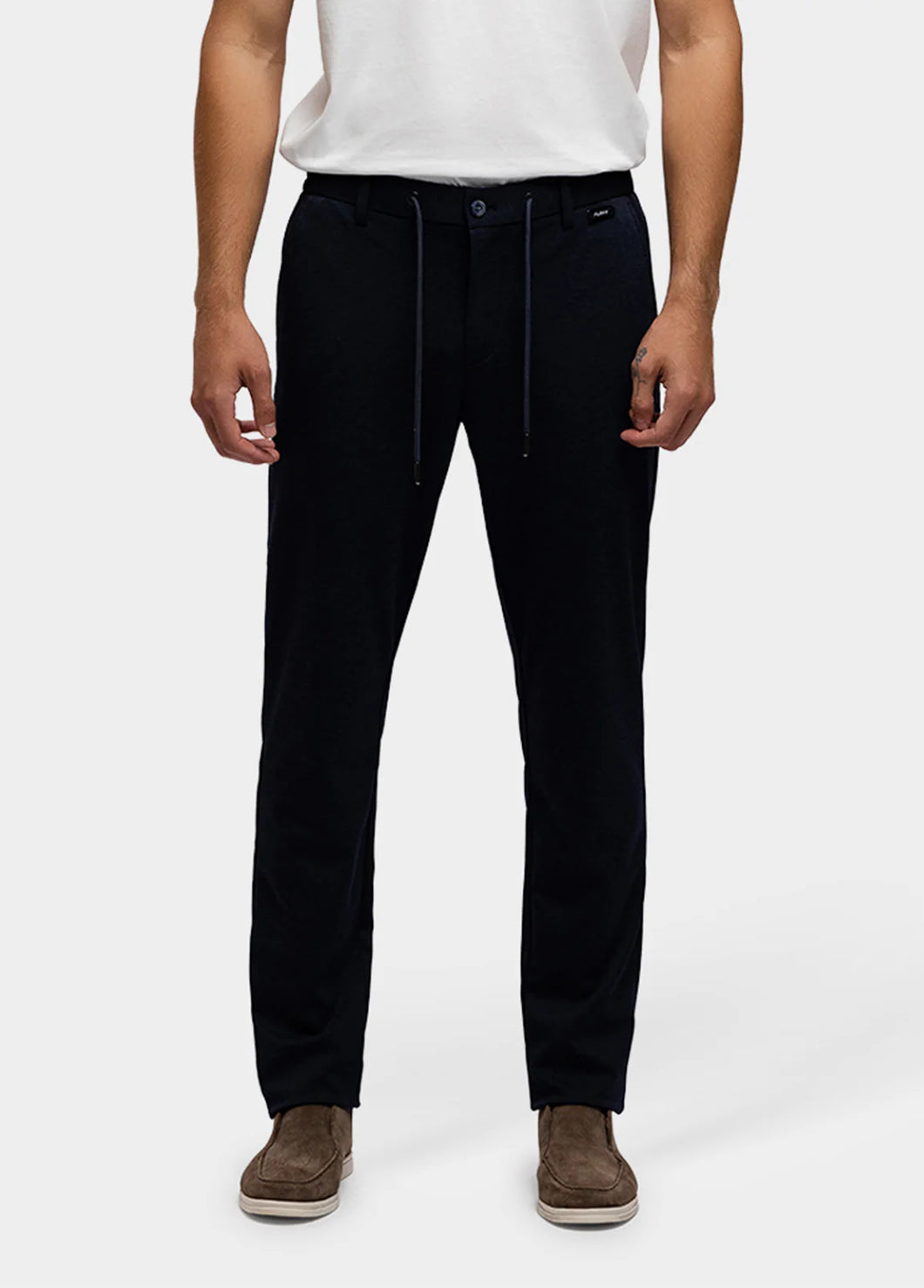 FLEXX CARSON Basic Stretch Jersey Pant Navy