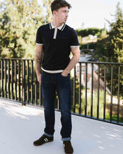 Load image into Gallery viewer, LAMBRETTA BAGGIO Tipped SS Knit Polo
