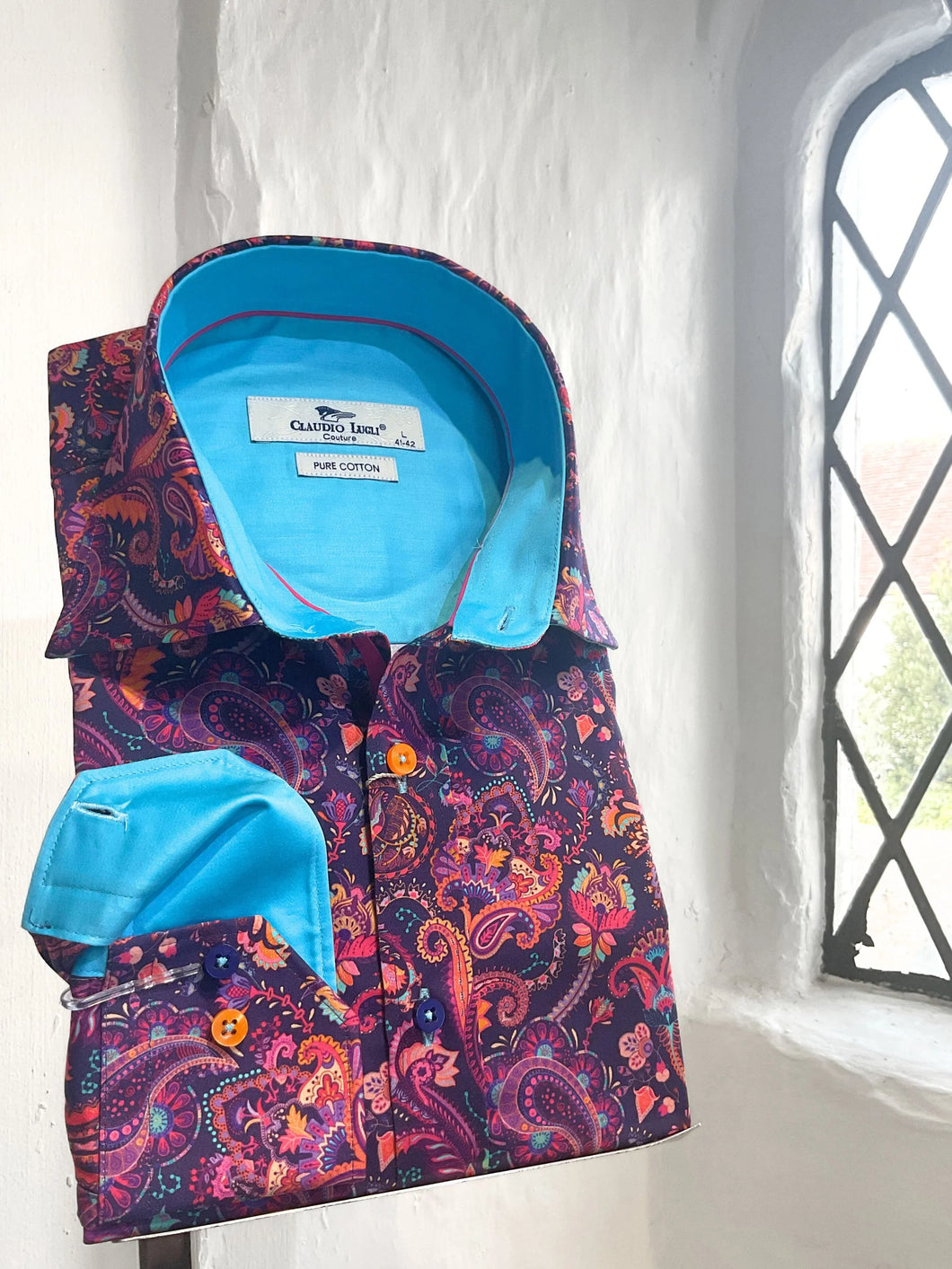 CLAUDIO LUGLI Paisley Shirt (CP8010)