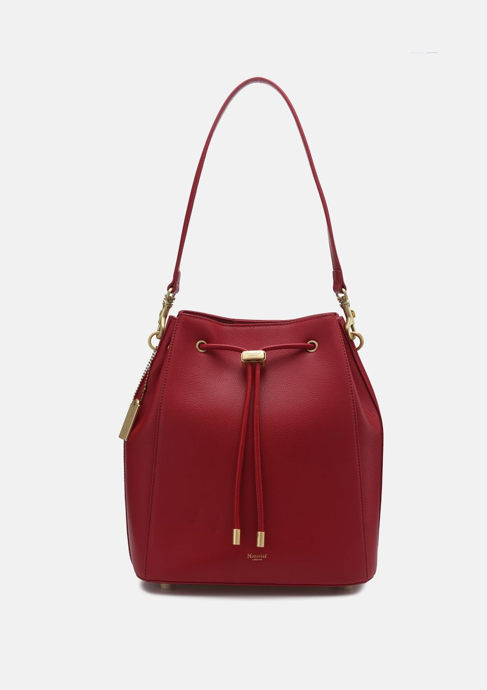 MONCRIEF India Garnet Leather Bag