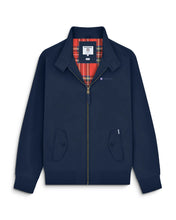 Load image into Gallery viewer, Lambretta Showerproof Navy Harrington Jacket

