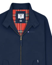 Load image into Gallery viewer, Lambretta Showerproof Navy Harrington Jacket
