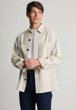 Load image into Gallery viewer, Ledger Ecru Cotton Linen Overshirt
