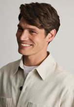 Load image into Gallery viewer, Ledger Ecru Cotton Linen Overshirt
