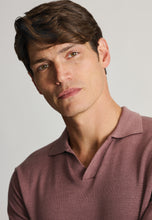 Load image into Gallery viewer, Overton Notch Neck Cotton Blend Knitted Polo Shirt
