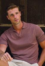 Load image into Gallery viewer, Overton Notch Neck Cotton Blend Knitted Polo Shirt
