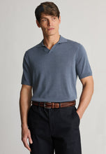 Load image into Gallery viewer, Overton Notch Neck Cotton Blend Knitted Polo Shirt
