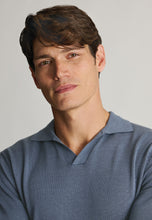 Load image into Gallery viewer, Overton Notch Neck Cotton Blend Knitted Polo Shirt
